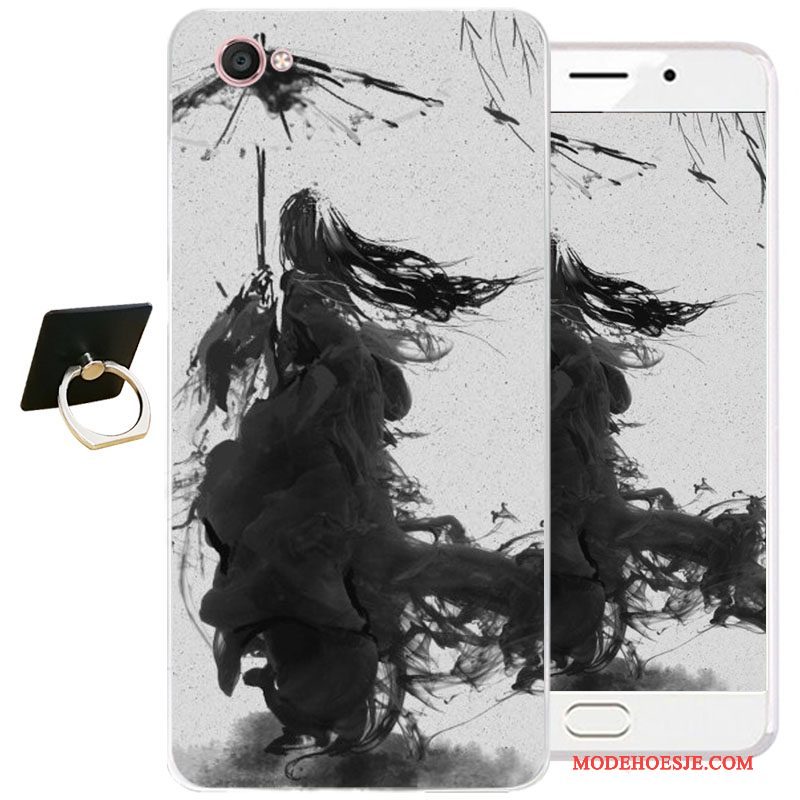 Hoesje Samsung Galaxy J3 2017 Bescherming Chinese Stijl Inkt Schilderij, Hoes Samsung Galaxy J3 2017 Zacht Blauwtelefoon