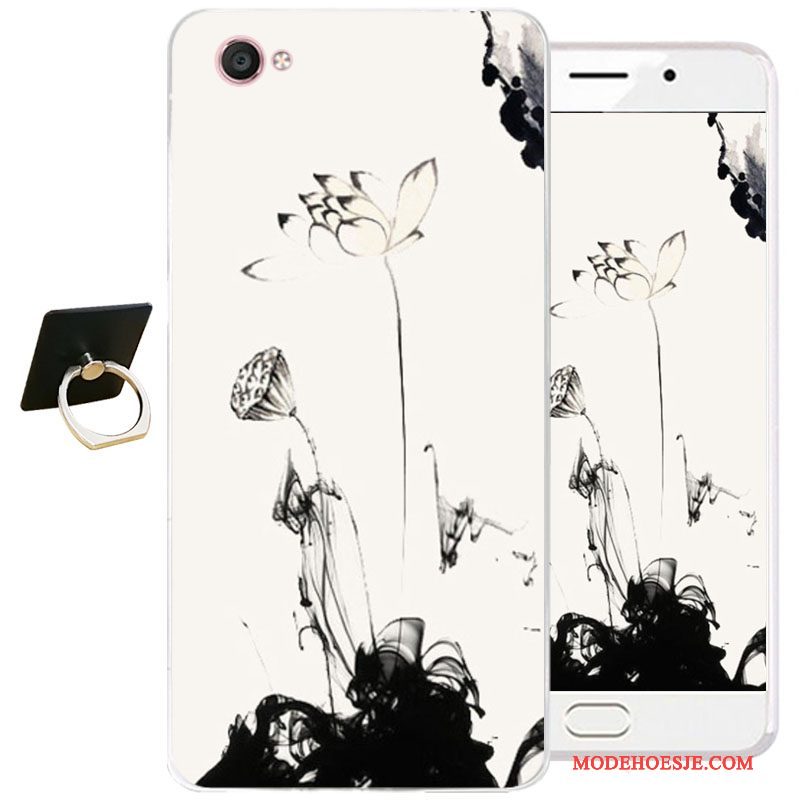 Hoesje Samsung Galaxy J3 2017 Bescherming Chinese Stijl Inkt Schilderij, Hoes Samsung Galaxy J3 2017 Zacht Blauwtelefoon