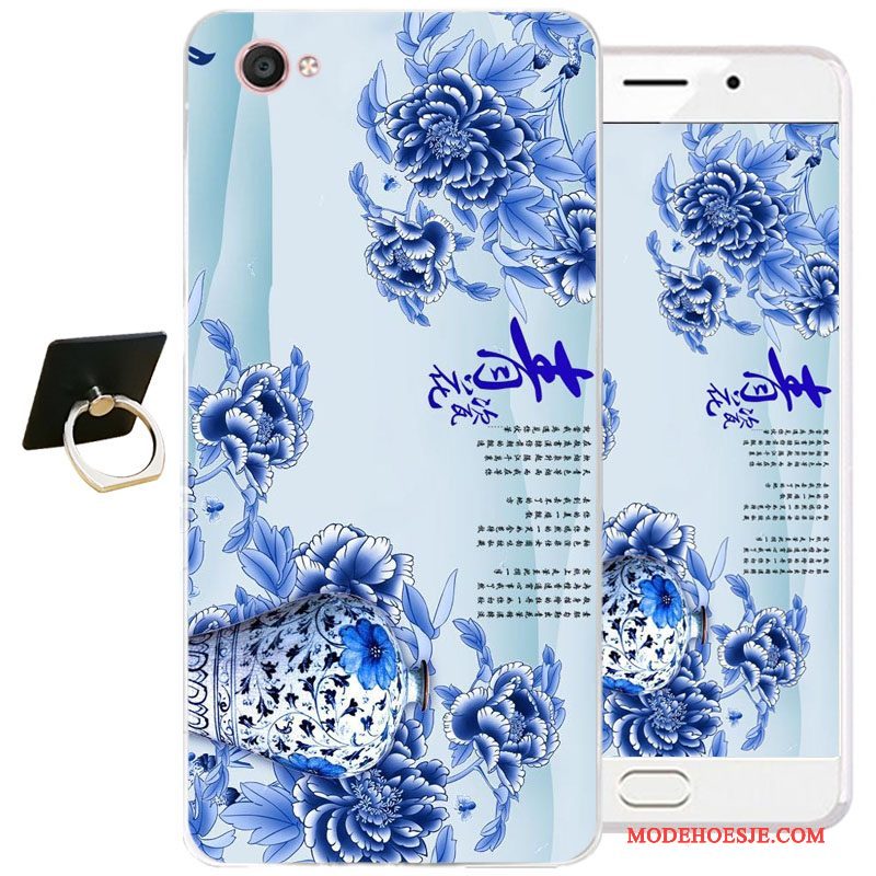 Hoesje Samsung Galaxy J3 2017 Bescherming Chinese Stijl Inkt Schilderij, Hoes Samsung Galaxy J3 2017 Zacht Blauwtelefoon