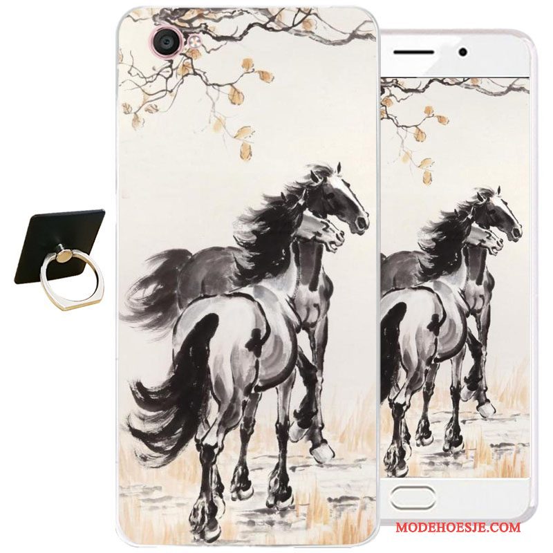 Hoesje Samsung Galaxy J3 2017 Bescherming Chinese Stijl Inkt Schilderij, Hoes Samsung Galaxy J3 2017 Zacht Blauwtelefoon