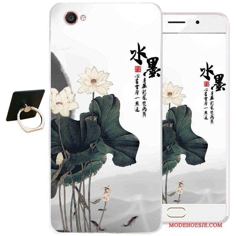 Hoesje Samsung Galaxy J3 2017 Bescherming Chinese Stijl Inkt Schilderij, Hoes Samsung Galaxy J3 2017 Zacht Blauwtelefoon