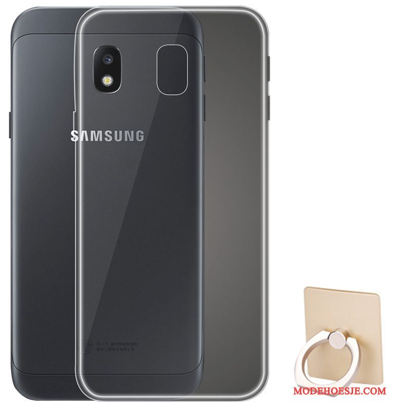 Hoesje Samsung Galaxy J3 2017 Bescherming Pas Patroon, Hoes Samsung Galaxy J3 2017 Kleur Telefoon Doorzichtig