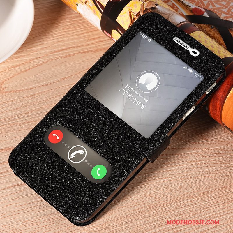 Hoesje Samsung Galaxy J3 2017 Bescherming Telefoon Anti-fall, Hoes Samsung Galaxy J3 2017 Leer Groen