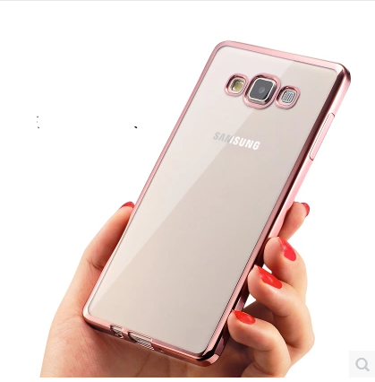 Hoesje Samsung Galaxy J5 2015 Bescherming Anti-fall Dun, Hoes Samsung Galaxy J5 2015 Zacht Goud Doorzichtig