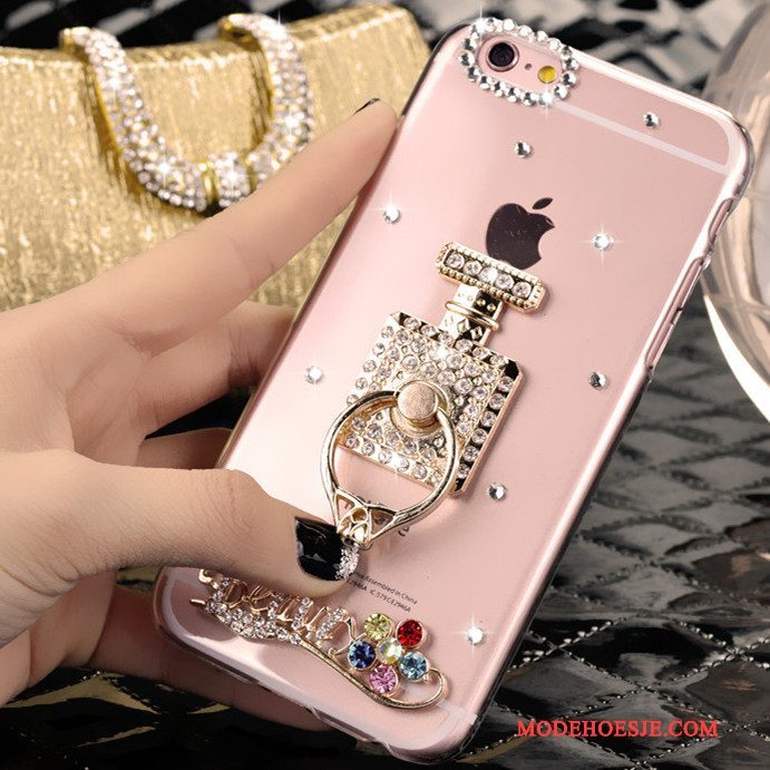 Hoesje Samsung Galaxy J5 2015 Strass Telefoon Roze, Hoes Samsung Galaxy J5 2015 Bescherming Opknoping Nek