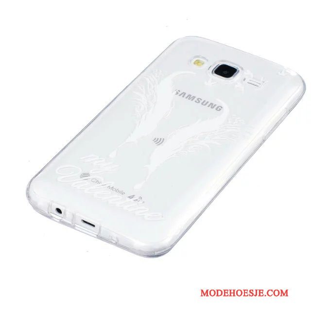 Hoesje Samsung Galaxy J5 2015 Zacht Telefoon Groen, Hoes Samsung Galaxy J5 2015 Geschilderd