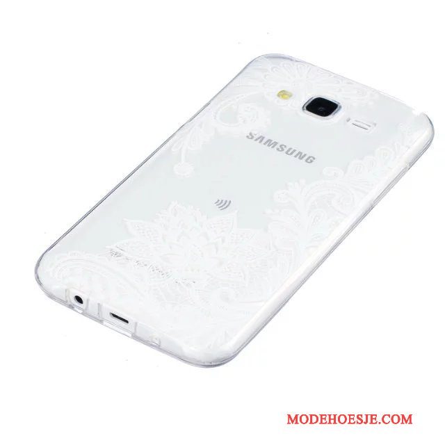 Hoesje Samsung Galaxy J5 2015 Zacht Telefoon Groen, Hoes Samsung Galaxy J5 2015 Geschilderd