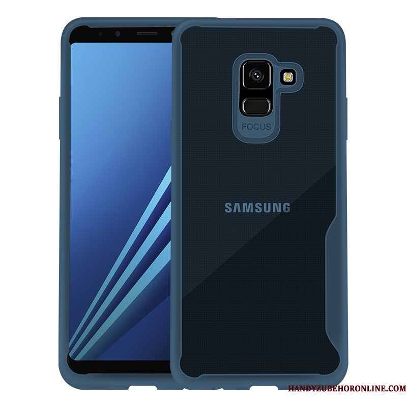 Hoesje Samsung Galaxy J6 Bescherming Doorzichtig Rood, Hoes Samsung Galaxy J6 Trend Anti-fall