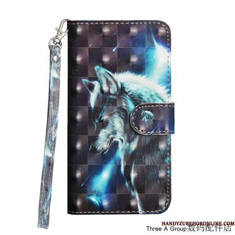 Hoesje Samsung Galaxy J6 Leer Groen Hanger, Hoes Samsung Galaxy J6 Folio Telefoon Trend
