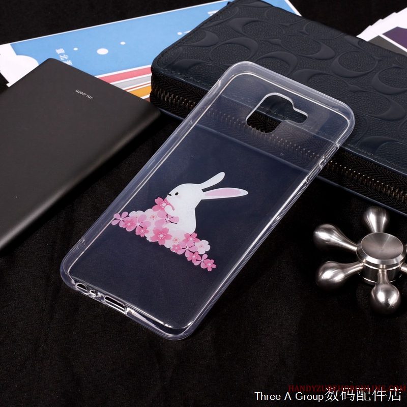 Hoesje Samsung Galaxy J6 Scheppend Doorzichtig Kunst, Hoes Samsung Galaxy J6 Zacht Europatelefoon