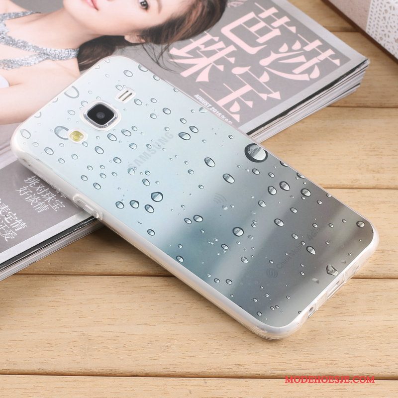 Hoesje Samsung Galaxy J7 2015 Zakken Anti-fall Trend, Hoes Samsung Galaxy J7 2015 Zacht Purpertelefoon