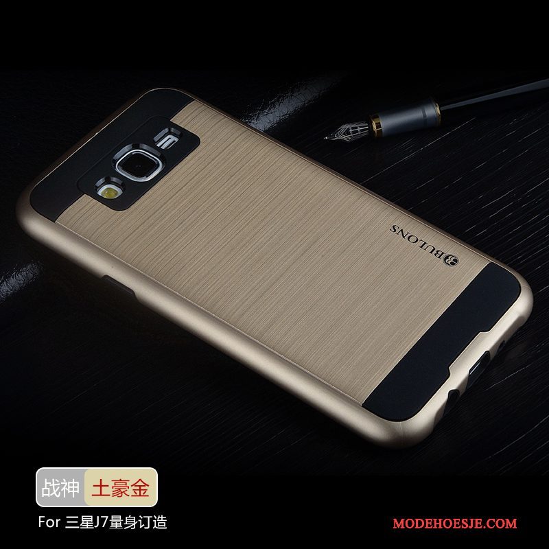 Hoesje Samsung Galaxy J7 2015 Zakken Donkergroen Persoonlijk, Hoes Samsung Galaxy J7 2015 Bescherming Telefoon Nieuw