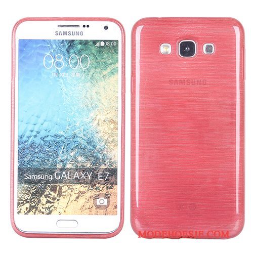 Hoesje Samsung Galaxy J7 2015 Zakken Roze Zijde, Hoes Samsung Galaxy J7 2015 Bescherming Telefoon