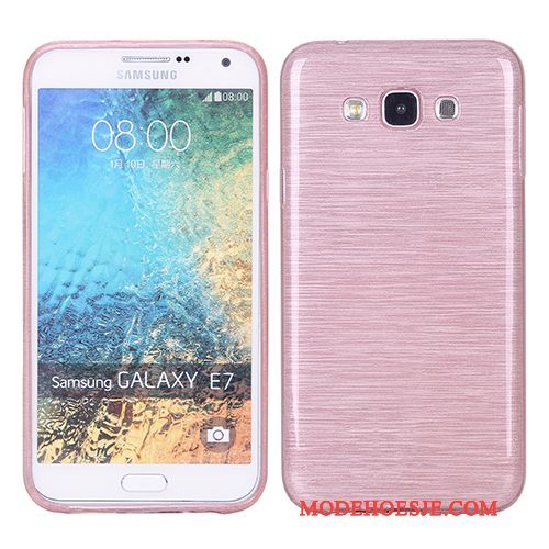 Hoesje Samsung Galaxy J7 2015 Zakken Roze Zijde, Hoes Samsung Galaxy J7 2015 Bescherming Telefoon