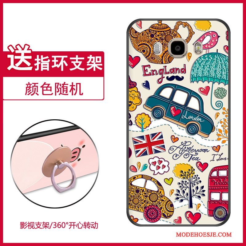 Hoesje Samsung Galaxy J7 2016 Scheppend Trend Anti-fall, Hoes Samsung Galaxy J7 2016 Siliconen Rozetelefoon