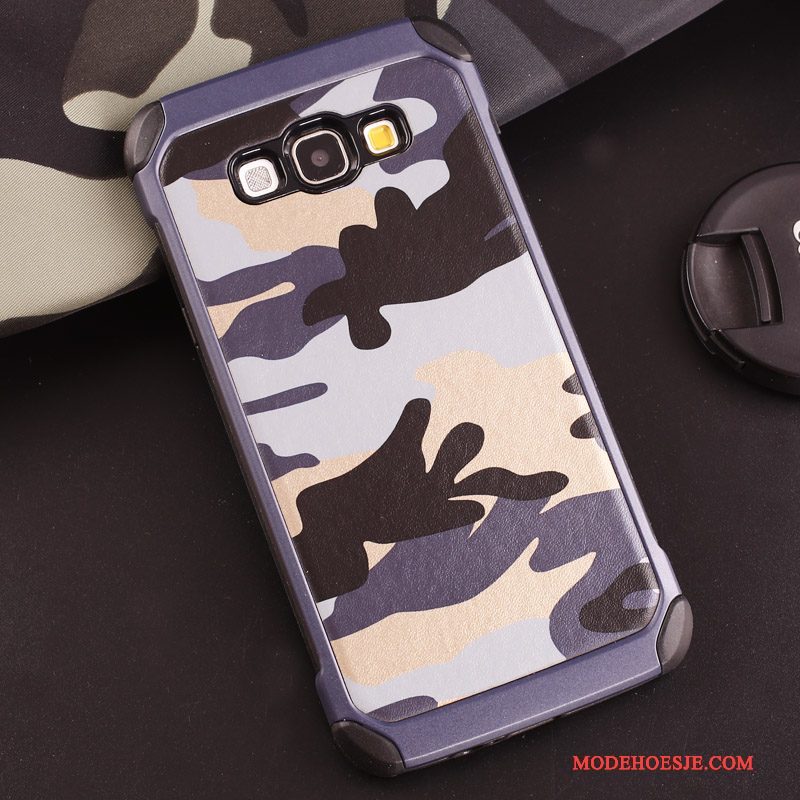 Hoesje Samsung Galaxy J7 2016 Siliconen Anti-fall Groen, Hoes Samsung Galaxy J7 2016 Zacht Camouflage Ring