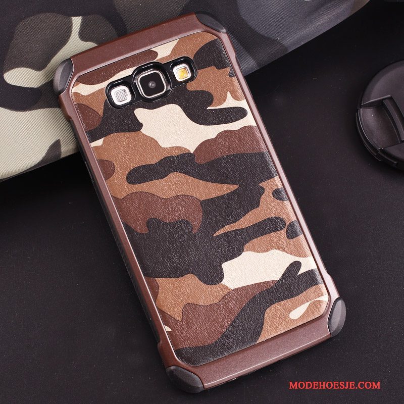 Hoesje Samsung Galaxy J7 2016 Siliconen Anti-fall Groen, Hoes Samsung Galaxy J7 2016 Zacht Camouflage Ring