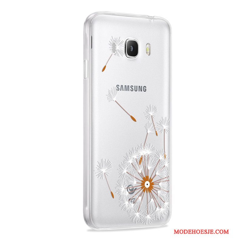 Hoesje Samsung Galaxy J7 2016 Zacht Telefoon Roze, Hoes Samsung Galaxy J7 2016 Bescherming Grijs Anti-fall