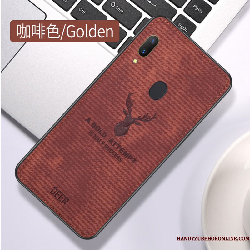 Hoesje Samsung Galaxy M20 Bescherming Trendy Merk Anti-fall, Hoes Samsung Galaxy M20 Zakken Wassen Zeemleer