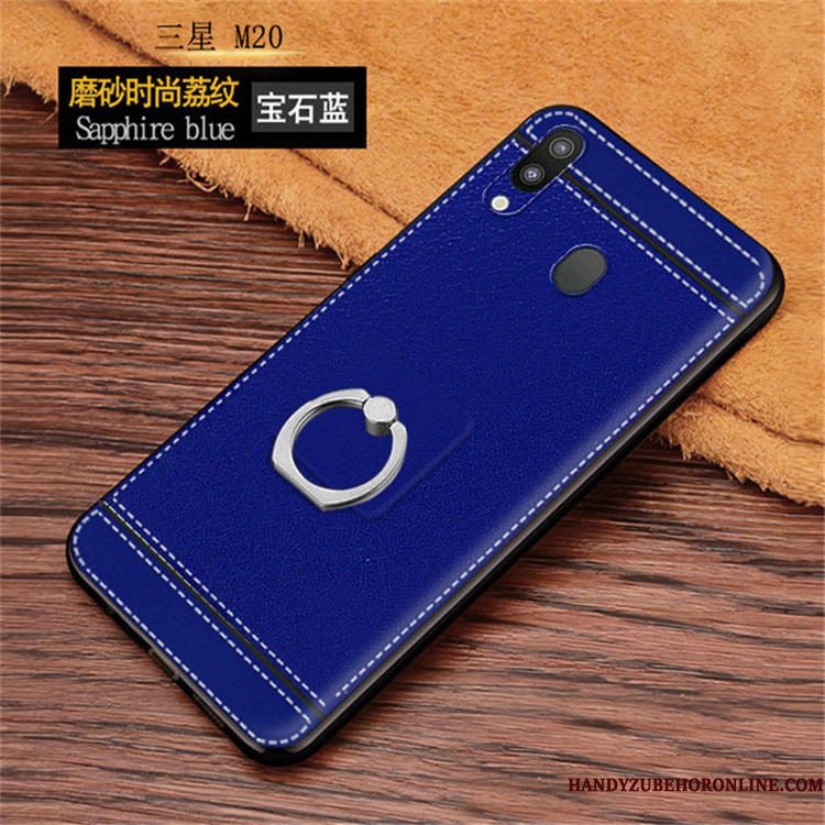 Hoesje Samsung Galaxy M20 Zacht Ring Anti-fall, Hoes Samsung Galaxy M20 Zakken Patroon Eenvoudige