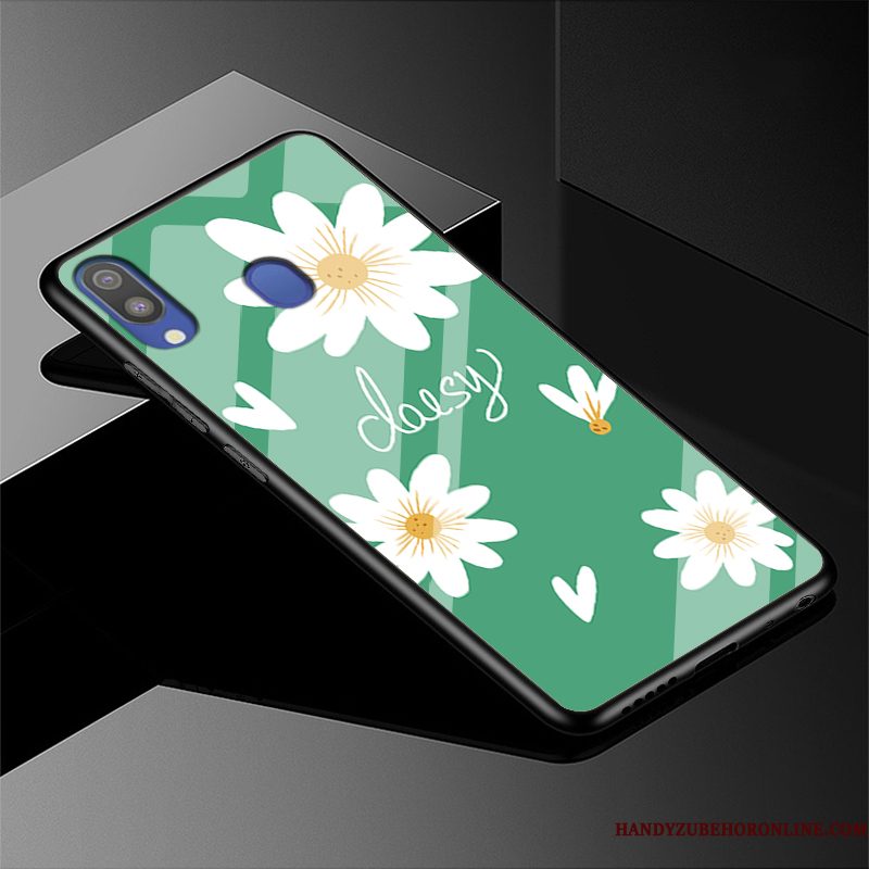 Hoesje Samsung Galaxy M20 Zakken Groen Pas, Hoes Samsung Galaxy M20 Mode Verstelefoon