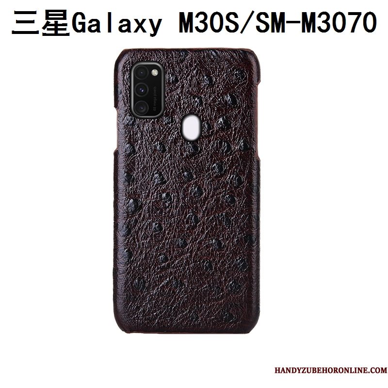 Hoesje Samsung Galaxy M30s Luxe Pas Patroon, Hoes Samsung Galaxy M30s Mode Achterklep Anti-fall