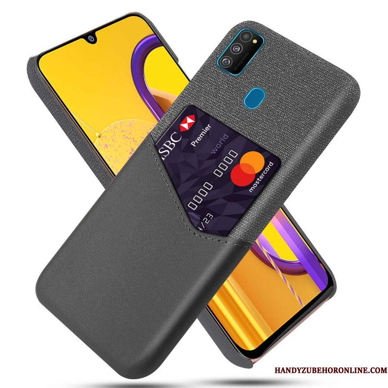 Hoesje Samsung Galaxy M30s Scheppend Grijstelefoon, Hoes Samsung Galaxy M30s Bescherming Persoonlijk Trend