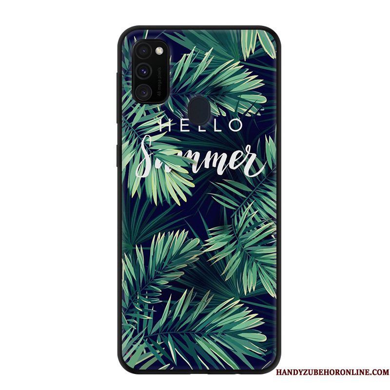 Hoesje Samsung Galaxy M30s Scheppend Pas Grijs, Hoes Samsung Galaxy M30s Spotprent Telefoon