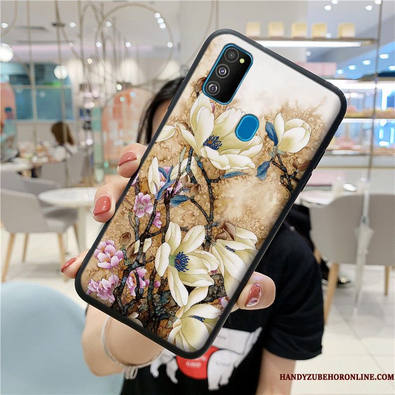 Hoesje Samsung Galaxy M30s Siliconen Telefoon Chinese Stijl, Hoes Samsung Galaxy M30s Zacht Schrobben