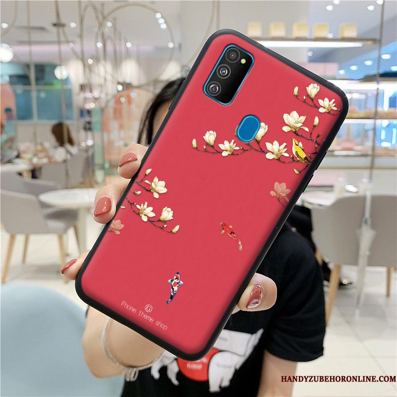 Hoesje Samsung Galaxy M30s Siliconen Telefoon Chinese Stijl, Hoes Samsung Galaxy M30s Zacht Schrobben