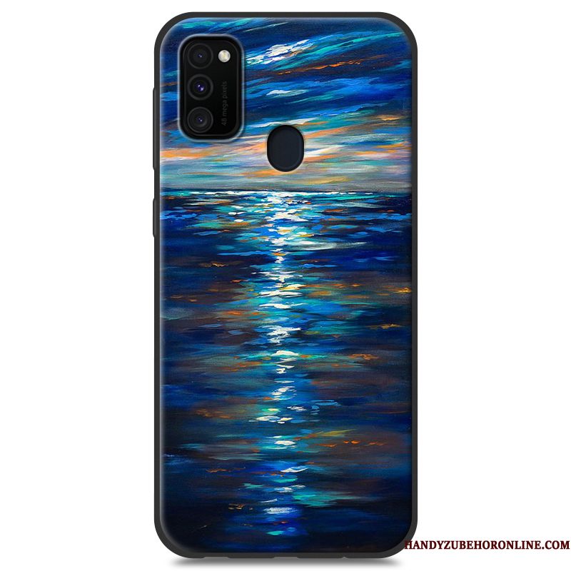 Hoesje Samsung Galaxy M30s Siliconen Wittelefoon, Hoes Samsung Galaxy M30s Zacht Persoonlijk