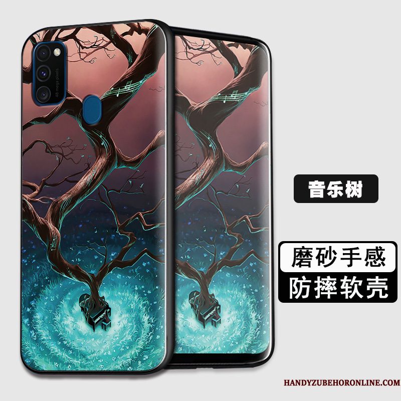 Hoesje Samsung Galaxy M30s Zacht Persoonlijktelefoon, Hoes Samsung Galaxy M30s Bescherming Zwart