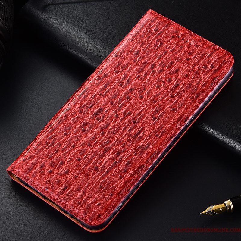 Hoesje Samsung Galaxy Note 10+ Bescherming Vogeltelefoon, Hoes Samsung Galaxy Note 10+ Folio Rood