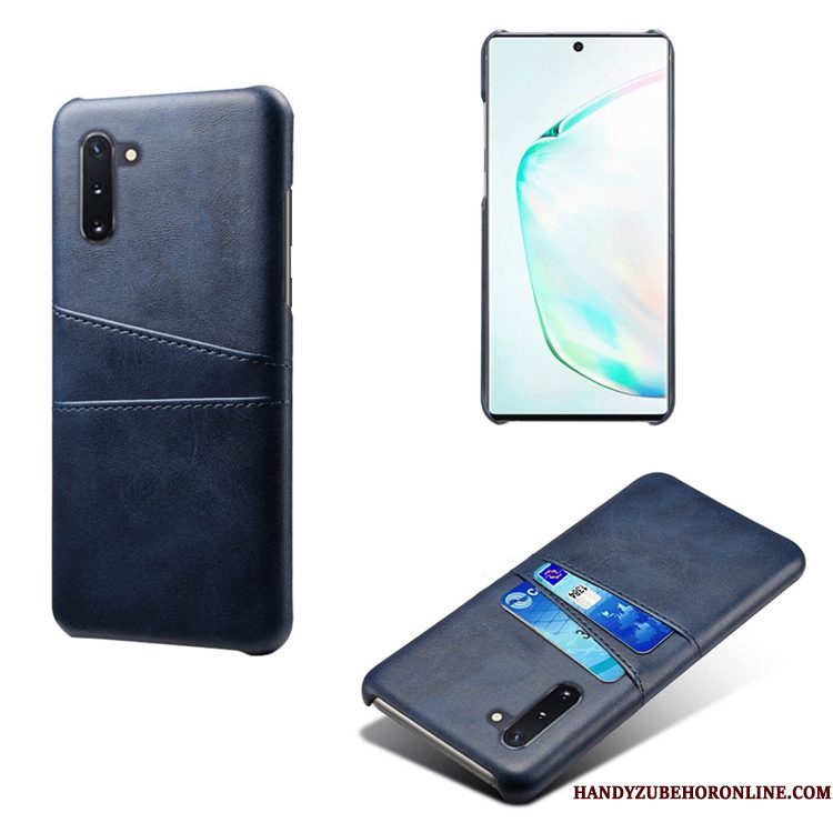 Hoesje Samsung Galaxy Note 10+ Leer Anti-fall Koe, Hoes Samsung Galaxy Note 10+ Geel Persoonlijk