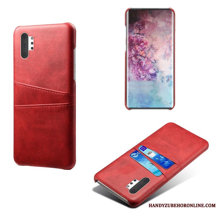 Hoesje Samsung Galaxy Note 10+ Leer Anti-fall Koe, Hoes Samsung Galaxy Note 10+ Geel Persoonlijk