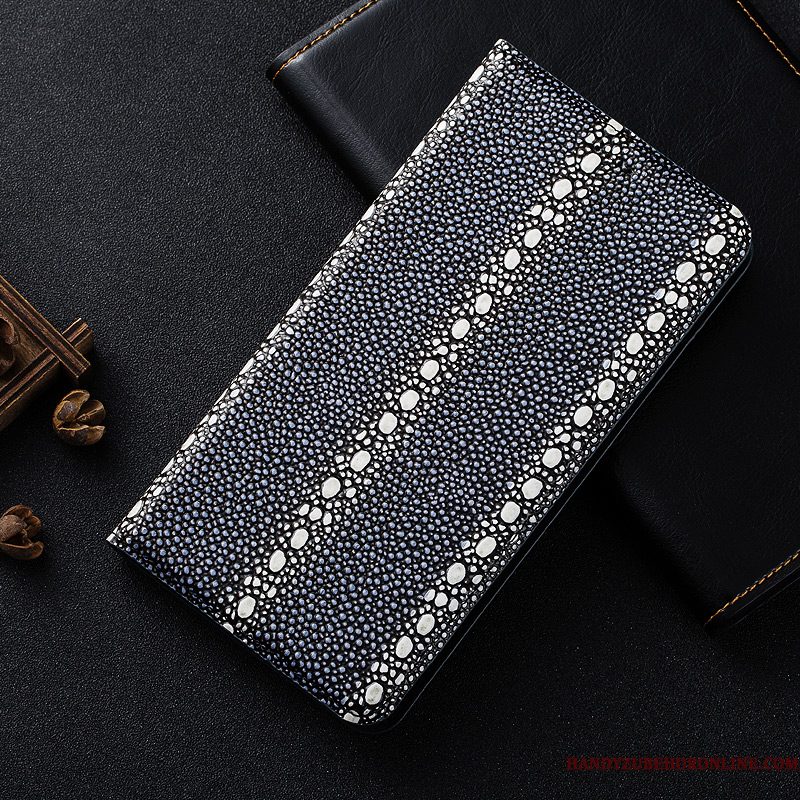 Hoesje Samsung Galaxy Note 10 Leer Anti-fall Patroon, Hoes Samsung Galaxy Note 10 Zakken Licht Parel