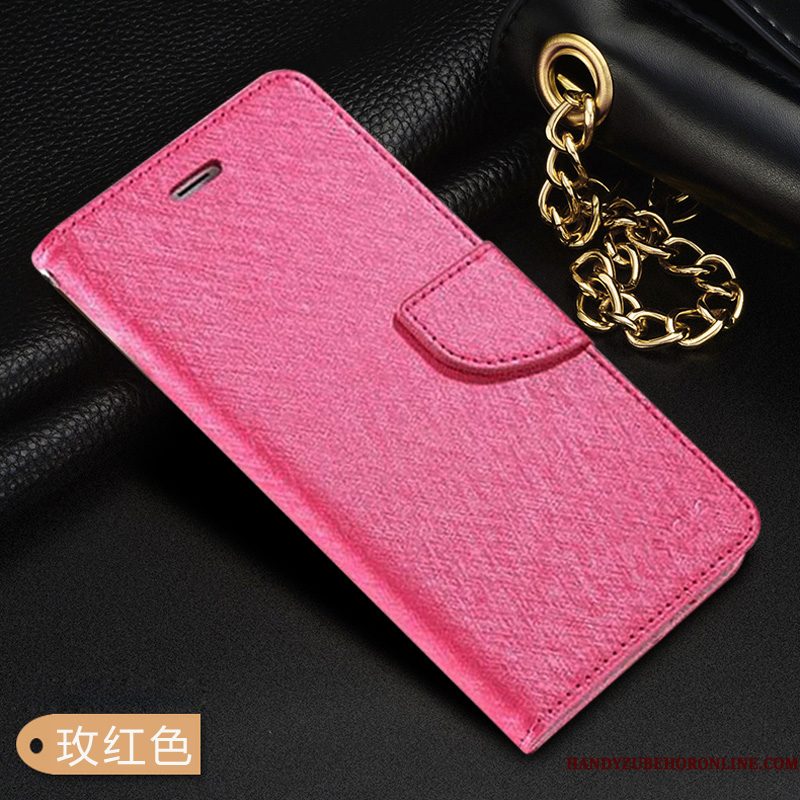 Hoesje Samsung Galaxy Note 10+ Leer Telefoon Rood, Hoes Samsung Galaxy Note 10+ Siliconen Hanger