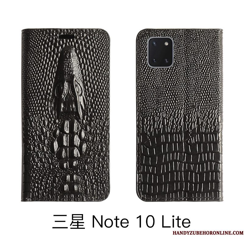 Hoesje Samsung Galaxy Note 10 Lite Bescherming High Endtelefoon, Hoes Samsung Galaxy Note 10 Lite Leer Geel Koe