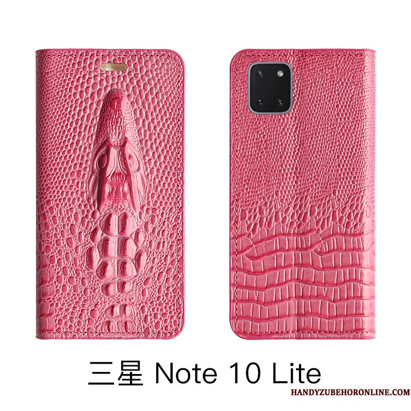 Hoesje Samsung Galaxy Note 10 Lite Bescherming High Endtelefoon, Hoes Samsung Galaxy Note 10 Lite Leer Geel Koe