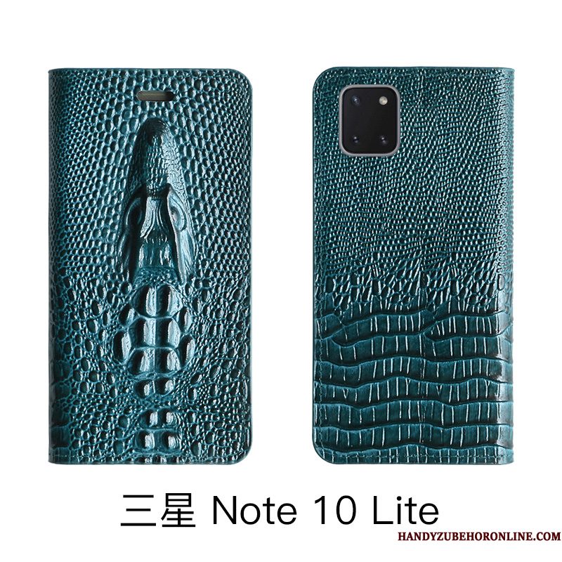 Hoesje Samsung Galaxy Note 10 Lite Bescherming High Endtelefoon, Hoes Samsung Galaxy Note 10 Lite Leer Geel Koe