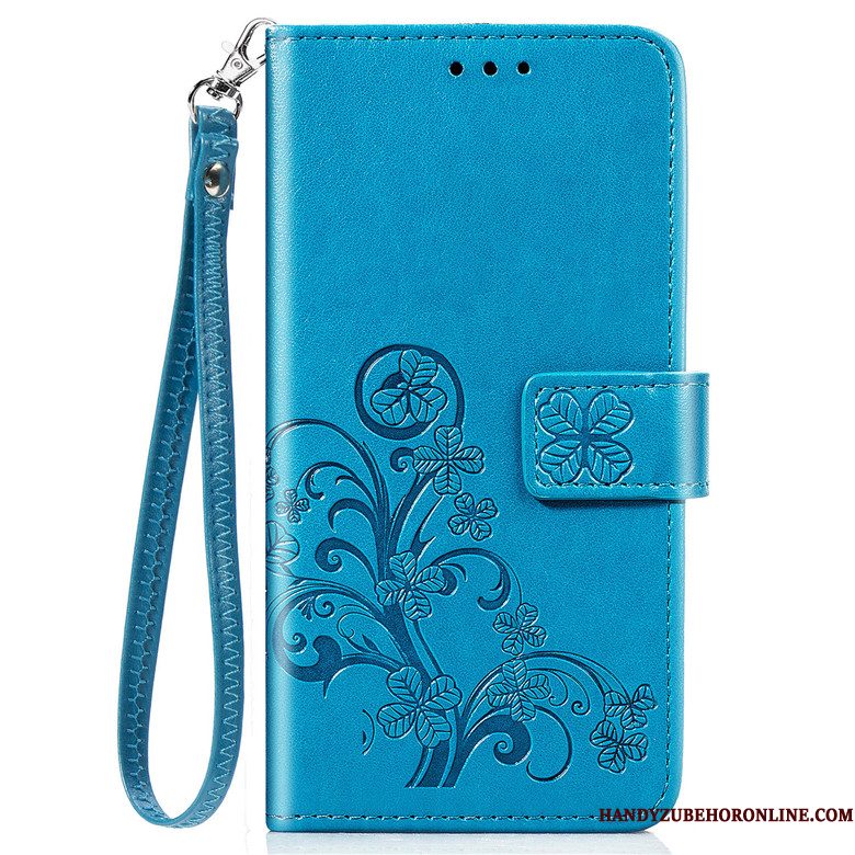 Hoesje Samsung Galaxy Note 10 Lite Folio Blauwtelefoon, Hoes Samsung Galaxy Note 10 Lite Leer