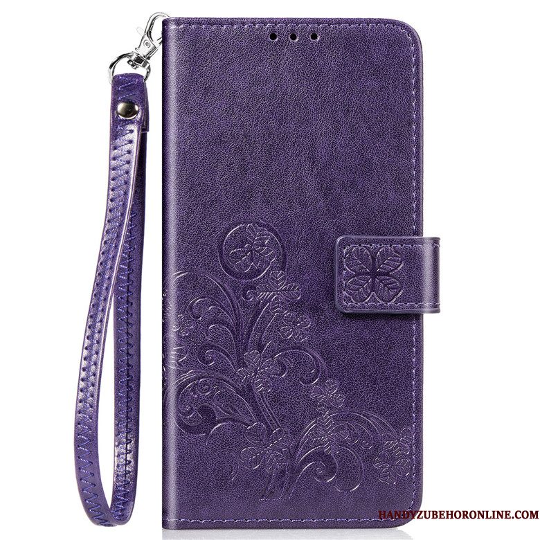 Hoesje Samsung Galaxy Note 10 Lite Folio Blauwtelefoon, Hoes Samsung Galaxy Note 10 Lite Leer