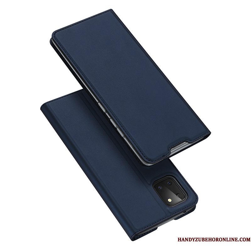 Hoesje Samsung Galaxy Note 10 Lite Folio Roze Nieuw, Hoes Samsung Galaxy Note 10 Lite Zakken Anti-fall Kaart