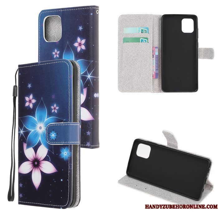 Hoesje Samsung Galaxy Note 10 Lite Geschilderd Blauwtelefoon, Hoes Samsung Galaxy Note 10 Lite Bescherming