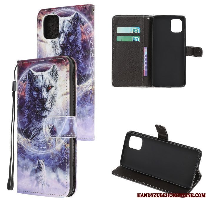 Hoesje Samsung Galaxy Note 10 Lite Geschilderd Blauwtelefoon, Hoes Samsung Galaxy Note 10 Lite Bescherming