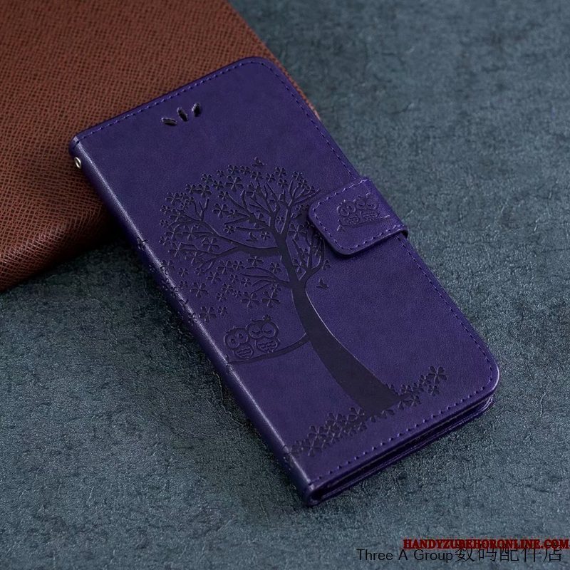 Hoesje Samsung Galaxy Note 10 Lite Leer Anti-falltelefoon, Hoes Samsung Galaxy Note 10 Lite Folio Purper