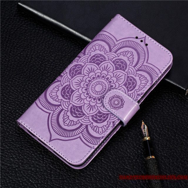 Hoesje Samsung Galaxy Note 10 Lite Zakken Anti-fall Roze, Hoes Samsung Galaxy Note 10 Lite Leer