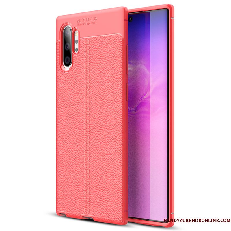 Hoesje Samsung Galaxy Note 10+ Siliconen Telefoon Nieuw, Hoes Samsung Galaxy Note 10+ Zacht Soort Aziatische Vrucht Patroon