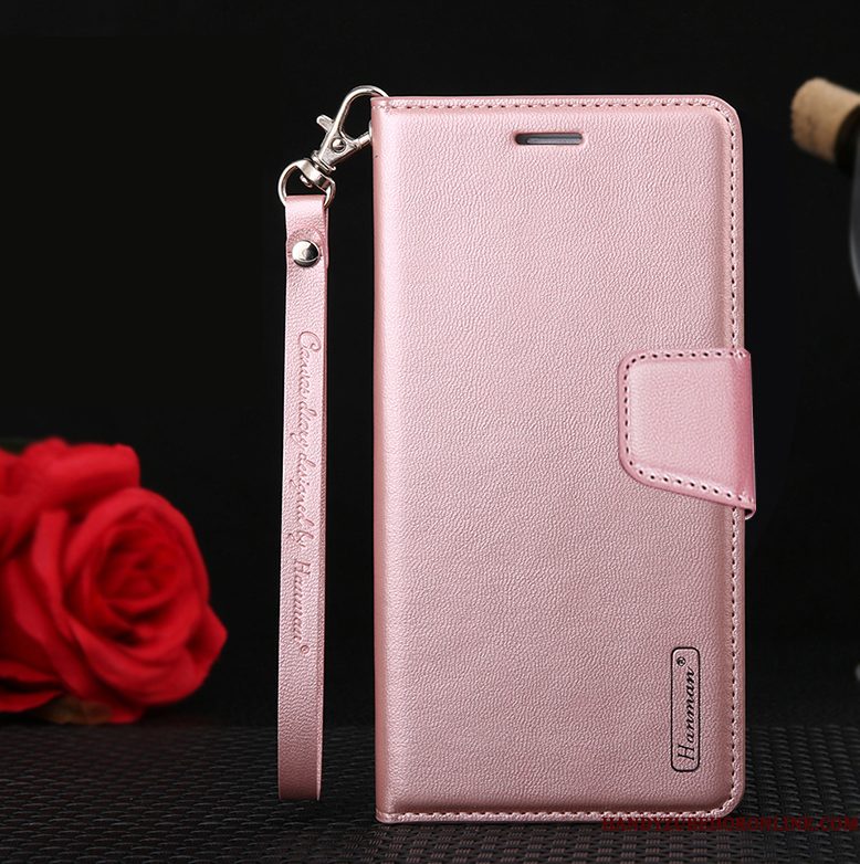 Hoesje Samsung Galaxy Note 10 Zacht Hangertelefoon, Hoes Samsung Galaxy Note 10 Folio Purper Anti-fall