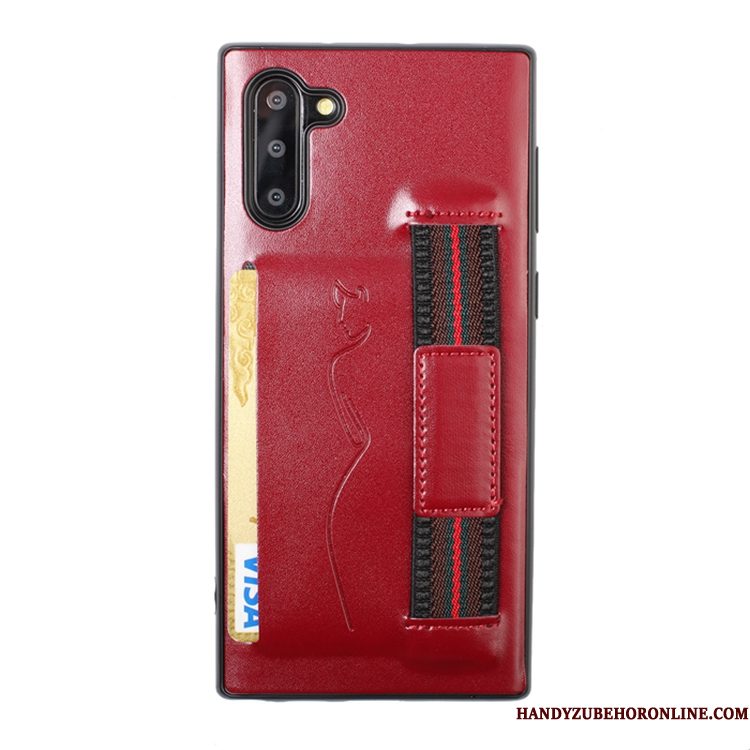 Hoesje Samsung Galaxy Note 10 Zacht Rood Kaart, Hoes Samsung Galaxy Note 10 Telefoon